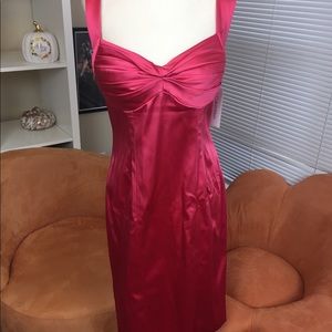 Pink cross back short dress